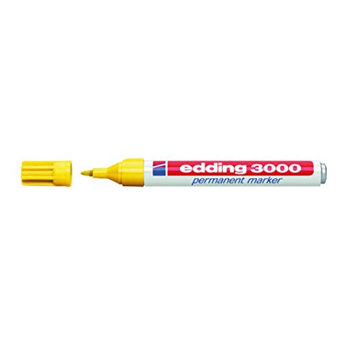Edding E 3000, gelb - Permanentmarker wasserfest von edding