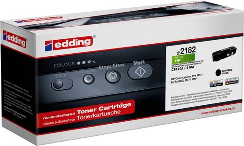 Edding Toner ersetzt HP 410A (CF410A) Kompatibel Schwarz EDD-2182 18-2182 von Edding