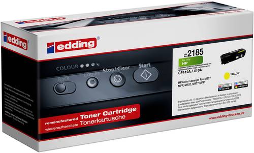 Edding EDD-2185 Toner ersetzt HP 410A (CF412A) Gelb Kompatibel Toner von Edding