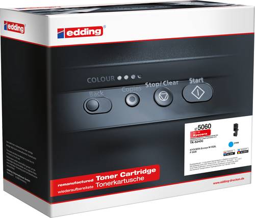 Edding Toner ersetzt Kyocera TK-5240C Kompatibel Cyan EDD-5060 von Edding