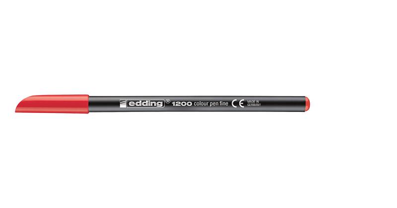Fasermaler 1200 rot, Strichstärke: ca. 1 mm von Edding