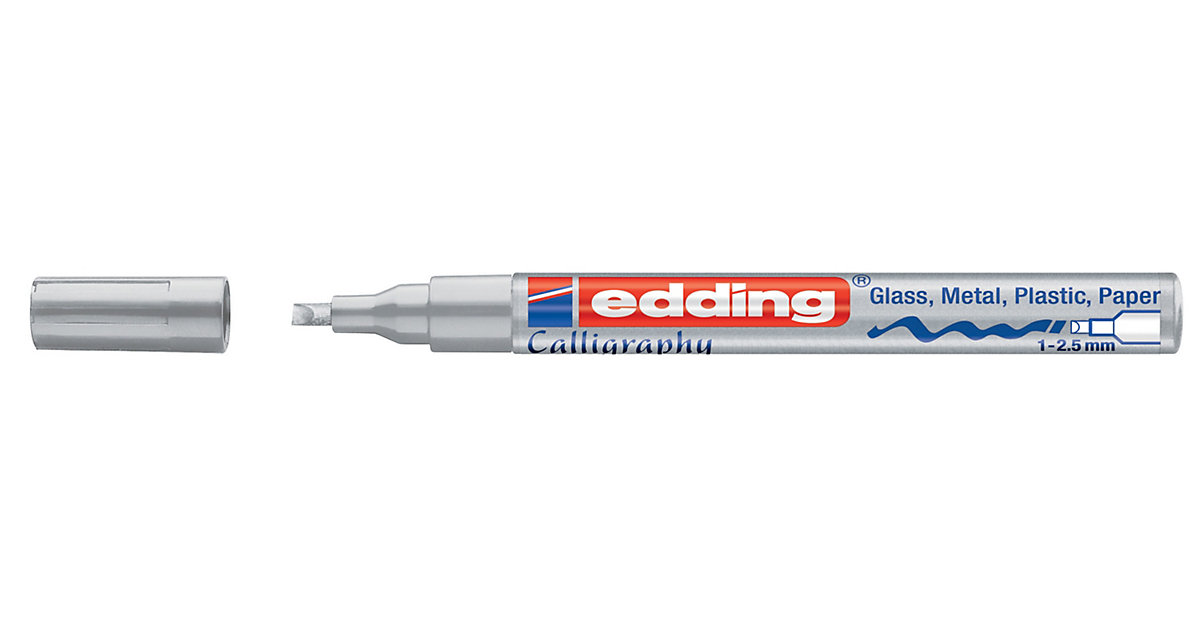 Glanzlackmarker edding 753 creative, 1 - 2,5 mm, silber Glanzlackmarker edding 753 creative, 1 - 2,5 mm, silber von Edding