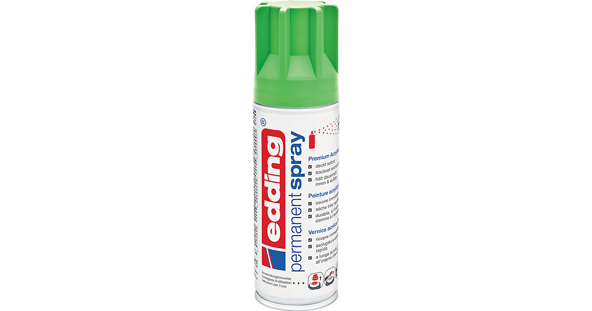 Permanent Spray 5200, 200 ml neongrün matt von Edding