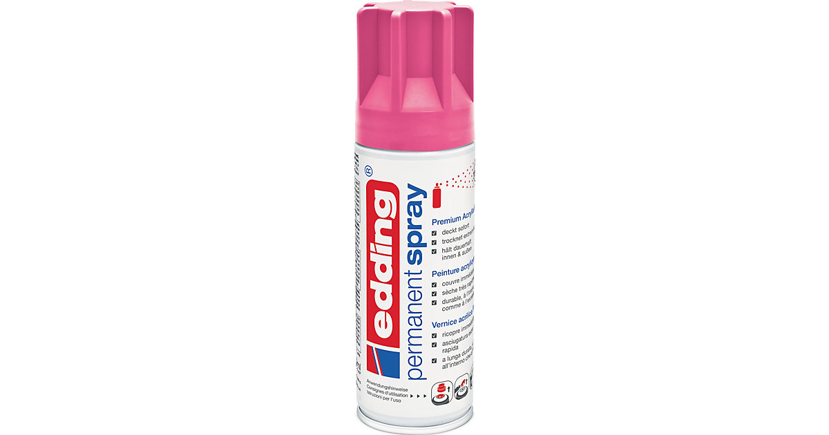 Permanent Spray 5200, 200 ml neonpink matt von Edding