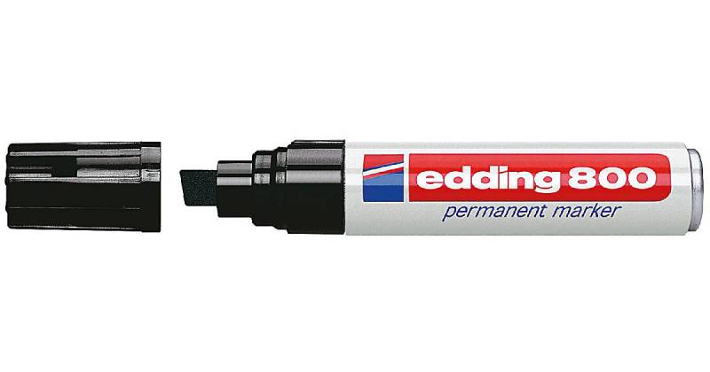 Permanentmarker 800 schwarz von Edding