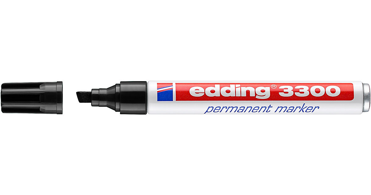 Permanentmarker edding 3300, nachfüllbar, 1 - 5 mm, schwarz Permanentmarker edding 3300, nachfüllbar, 1 - 5 mm, schwarz von Edding