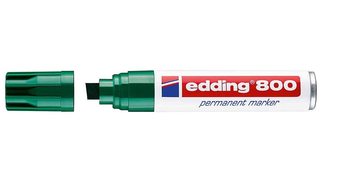 Permanentmarker edding 800, nachfüllbar, 4 - 12 mm, grün Permanentmarker edding 800, nachfüllbar, 4 - 12 mm, grün von Edding