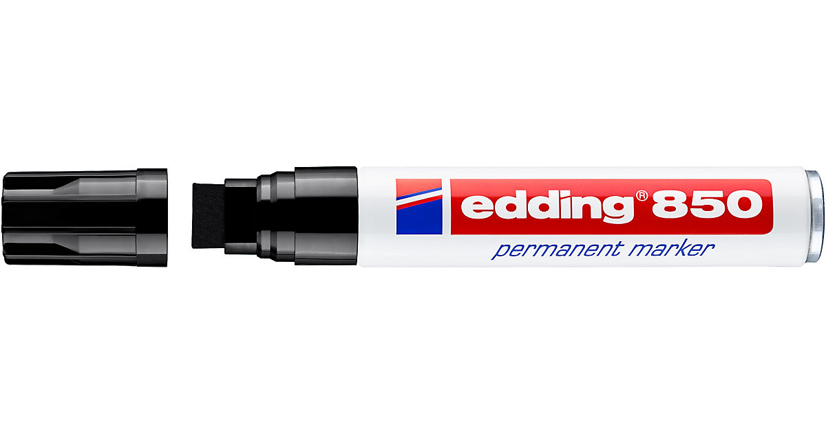 Permanentmarker edding 850, nachfüllbar, 5 - 15 mm, schwarz Permanentmarker edding 850, nachfüllbar, 5 - 15 mm, schwarz von Edding