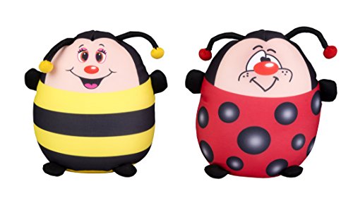 Eddy Toys – 22885 – zufällige Farbauswahl – Marienkäfer und Biene, Plüsch von Eddy Toys