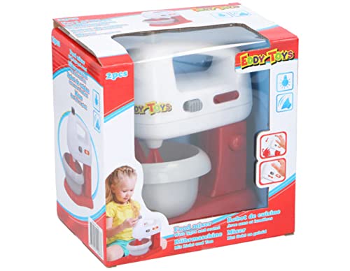 Eddy Toys 8711252100838 Spielzeug Mixer-Kinderküche Zubehör-Bewegung, Licht und Ton-17 cm, Rot Eddy Toys 8711252100838 Spielzeug Mixer-Kinderküche Zubehör-Bewegung, Licht und Ton-17 cm, Rot von Eddy Toys