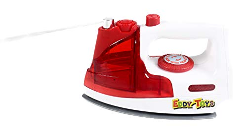 Eddy Toys Kinder-Bügeleisen mit Licht- und Tonfunktion, Wassertank mit Sprühfunktion, batteriebetrieben von Eddy Toys