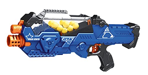 Eddy Toys Spielzeug Pistole - inkl. 21 Schaumstoffkugeln - Toy Gun - Leichtgewicht - Blau von Eddy Toys