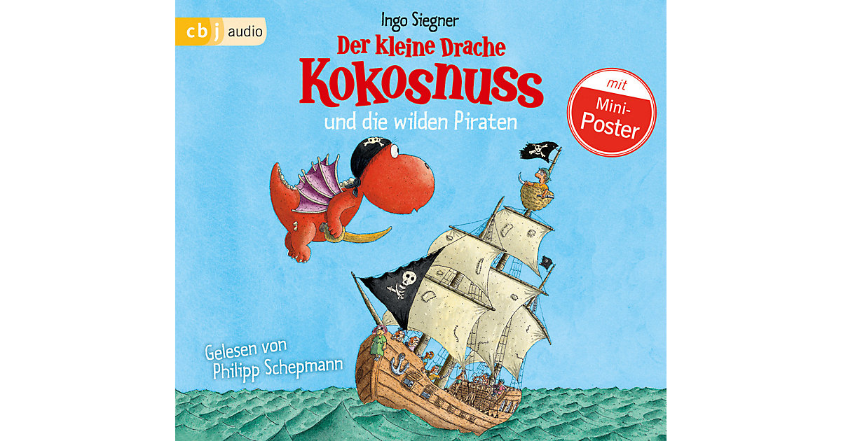 Der kleine Drache Kokosnuss und die wilden Piraten, Audio-CD Hörbuch Der kleine Drache Kokosnuss und die wilden Piraten, Audio-CD Hörbuch von Edel