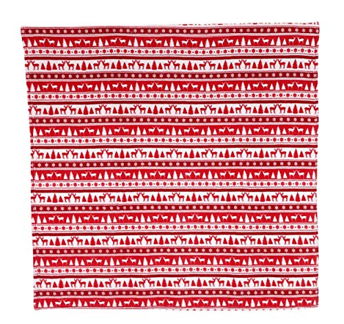 Edelman Decke rot mit Weihnachtsdeko, Geschenkartikel, Mehrfarbig, 8718861656039 von Edelman