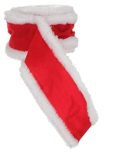 Edelman Rotes Band mit weihnachtlichem Haar Girlanden und Fransen, Mehrfarbig, 8718861437065 von Edelman