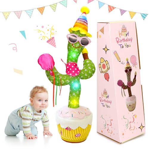 Edencomer Interaktiver Singender & Tanzender Sprechender Kaktus - Wiederholt Ihre Stimme, 10 Fröhliche Lieder, Geburtstagsgeschenk für Kinder Jungen und Mädchen Edencomer Interaktiver Singender & Tanzender Sprechender Kaktus - Wiederholt Ihre Stimme, 10 Fröhliche Lieder, Geburtstagsgeschenk für Kinder Jungen und Mädchen von Edencomer