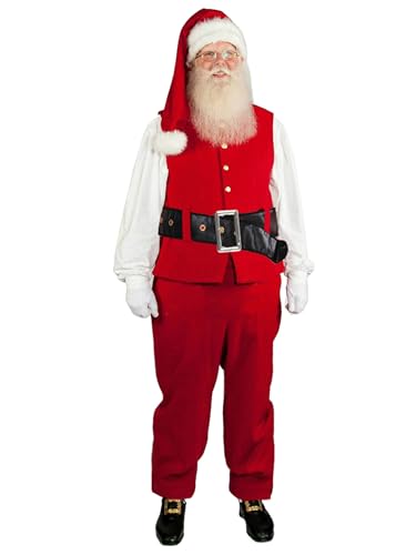 Edhomenn Erwachsene Weihnachten Weihnachtsmann Kostüm Anzug Verkleidung Cosplay Party Outfit (T-Red, L) von Edhomenn