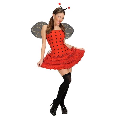 Edhomenn Halloween-Kostüme für Damen, Bienenkönigin, Kapuzenkleid, Flügel, 2-teiliges Set (08 Rot, S) von Edhomenn