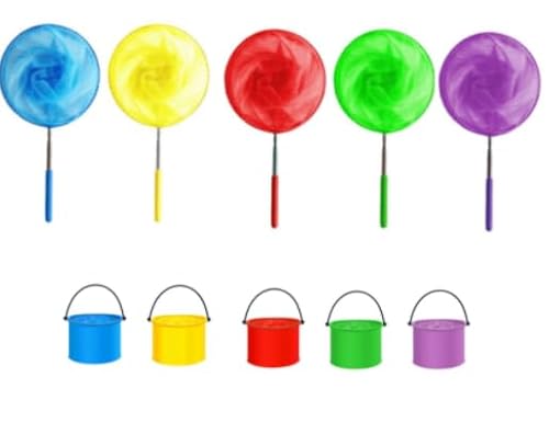 Editbar 5er Teleskop Kescher für Kinder – Edelstahl Fangnetz & Faltbare Eimer – Fischernetz Kinder für Wasser, Strand & Garten, Teleskop Schmetterlingsnetz für Fangen von Insekten & Fische (5 Farben) Editbar 5er Teleskop Kescher für Kinder – Edelstahl Fangnetz & Faltbare Eimer – Fischernetz Kinder für Wasser, Strand & Garten, Teleskop Schmetterlingsnetz für Fangen von Insekten & Fische (5 Farben) von Editbar