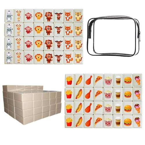 Editbar 65 Blöcke Generisch Mahjong Spiel Blöcke, Seaside Stil Escape Spiel Legespiel für Kinder, Seaside Escape Game Mahjong aus ABS, Geeignet für Familienfeiern und Partys, mit Aufklebern aus PVC Editbar 65 Blöcke Generisch Mahjong Spiel Blöcke, Seaside Stil Escape Spiel Legespiel für Kinder, Seaside Escape Game Mahjong aus ABS, Geeignet für Familienfeiern und Partys, mit Aufklebern aus PVC von Editbar