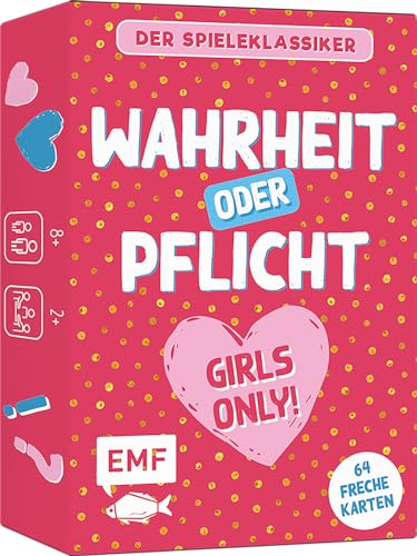 Edition Michael Fischer / EMF Verlag Kartenspiel: Wahrheit oder Pflicht – Girls Only!: Der Spieleklassiker mit über 60 Karten für Mädchen Edition Michael Fischer / EMF Verlag Kartenspiel: Wahrheit oder Pflicht – Girls Only!: Der Spieleklassiker mit über 60 Karten für Mädchen von Edition Michael Fischer / EMF Verlag