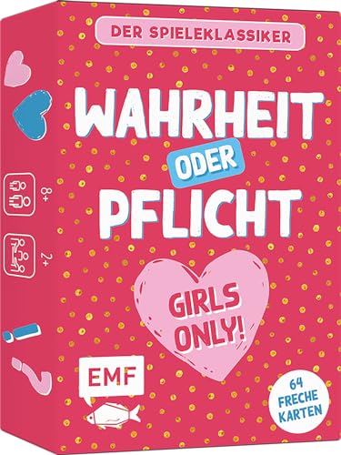 Edition Michael Fischer / EMF Verlag Kartenspiel: Wahrheit oder Pflicht – Girls Only!: Der Spieleklassiker mit über 60 Karten für Mädchen von Edition Michael Fischer / EMF Verlag