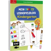 Mein bunter Lernspielblock – Kindergarten: Erste Malrätsel von Edition Michael Fischer / EMF Verlag