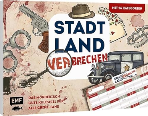 Stadt, Land, Verbrechen – Das mörderisch gute Kultspiel für alle Crime-Fans: Der ultimative Stadt, Land, Fluss-Spieleblock mit 26 Kategorien aus der Welt des Verbrechens – von 12-99 Jahren Stadt, Land, Verbrechen – Das mörderisch gute Kultspiel für alle Crime-Fans: Der ultimative Stadt, Land, Fluss-Spieleblock mit 26 Kategorien aus der Welt des Verbrechens – von 12-99 Jahren von Edition Michael Fischer / EMF Verlag