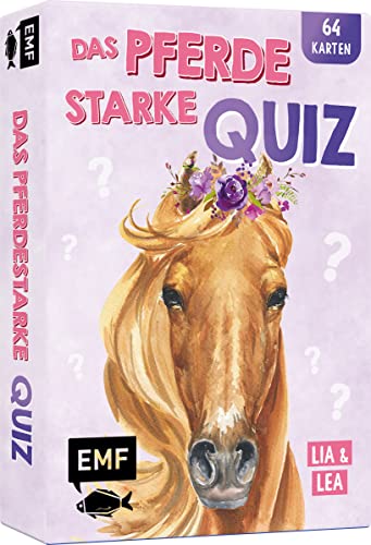 Edition Michael Fischer GmbH Kartenspiel: Das pferdestarke Quiz von den beliebten Social-Media-Stars Lia und Lea – # ponylife: Mit über 120 spannenden Quizfragen auf 64 Karten von Edition Michael Fischer GmbH