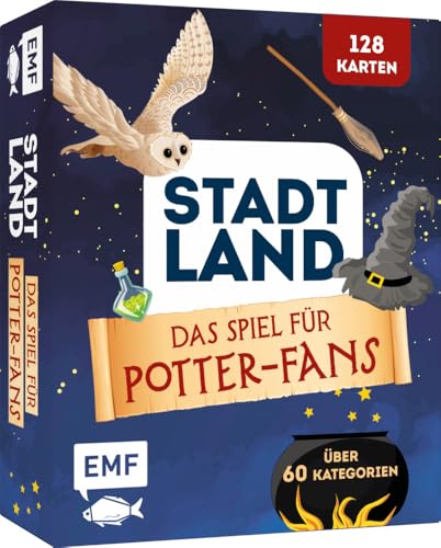 Kartenspiel: Stadt, Land, Das inoffizielle Spiel für Potterheads mit 128 Karten: Der Spieleklassiker mit über 60 zauberhaften Kategorien für alle Harry Potter-Fans von Edition Michael Fischer GmbH