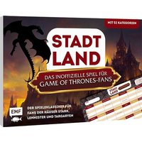 Stadt, Land, das inoffizielle Spiel für Game of Thrones-Fans – Der Spieleklassiker für Fans der Häuser Stark, Lannister und Targaryen Stadt, Land, das inoffizielle Spiel für Game of Thrones-Fans – Der Spieleklassiker für Fans der Häuser Stark, Lannister und Targaryen von Edition Michael Fischer GmbH