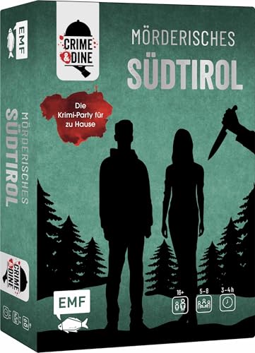 Crime & Dine – Das Krimi-Dinner-Set: Mörderisches Südtirol. Krimi-Party für zu Hause mit Einladungen, Rollenheften, Lageplan, Hinweisen, Tischkarten, Rezepten, Kostümideen und mehr: Für 5–8 Personen von Edition Michael Fischer