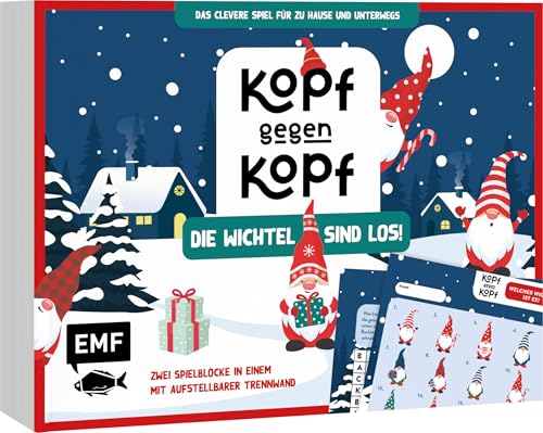 Der ultimative Spielblock: Kopf gegen Kopf – Die Wichtel sind los! Das clevere Spiel für zu Hause und unterwegs – Zwei Spielblöcke in einem mit Trennwand und 80 Blättern für Kinder ab 6 Jahren von Edition Michael Fischer