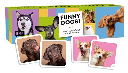 Edition Michael Fischer Memo-Spiel: Funny Dogs! Mit 60 lustigen Hunde-Motiven von süß bis frech für Hundefans von 6-99 Jahren, Ab 2 Personen Edition Michael Fischer Memo-Spiel: Funny Dogs! Mit 60 lustigen Hunde-Motiven von süß bis frech für Hundefans von 6-99 Jahren, Ab 2 Personen von Edition Michael Fischer