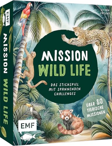 Edition Michael Fischer Kartenspiel: Mission: Wild Life. Das Stichspiel mit 128 Karten und über 80 spannenden Challenges von 10 bis 100 Jahren, White von Edition Michael Fischer