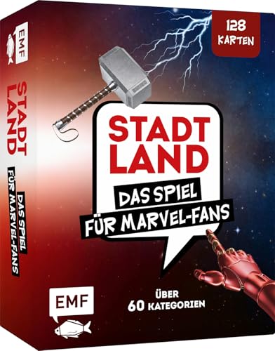 Edition Michael Fischer Kartenspiel: Stadt, Land, ... Das inoffizielle Spiel für Marvel-Fans mit 128 Karten. Der Spieleklassiker mit über 60 starken Kategorien für alle Superheld*innen-Fans Edition Michael Fischer Kartenspiel: Stadt, Land, ... Das inoffizielle Spiel für Marvel-Fans mit 128 Karten. Der Spieleklassiker mit über 60 starken Kategorien für alle Superheld*innen-Fans von Edition Michael Fischer