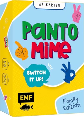 Kartenspiel: Pantomime – Switch it up! – Family Edition. Wer darstellt, muss auch raten! – Der Spieleklassiker mit lustigen Challenges – ab 8 Jahren von Edition Michael Fischer