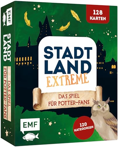Kartenspiel: Stadt, Land, Extreme – Das inoffizielle Spiel für Harry Potter-Fans mit 128 Karten. Der Spieleklassiker ganz anders mit 120 magischen Kategorien und Aktionskarten für alle Potter-Fans Kartenspiel: Stadt, Land, Extreme – Das inoffizielle Spiel für Harry Potter-Fans mit 128 Karten. Der Spieleklassiker ganz anders mit 120 magischen Kategorien und Aktionskarten für alle Potter-Fans von Edition Michael Fischer