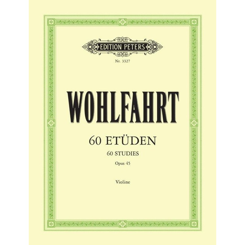 60 Etüden op. 45, für Violine solo von Edition Peters