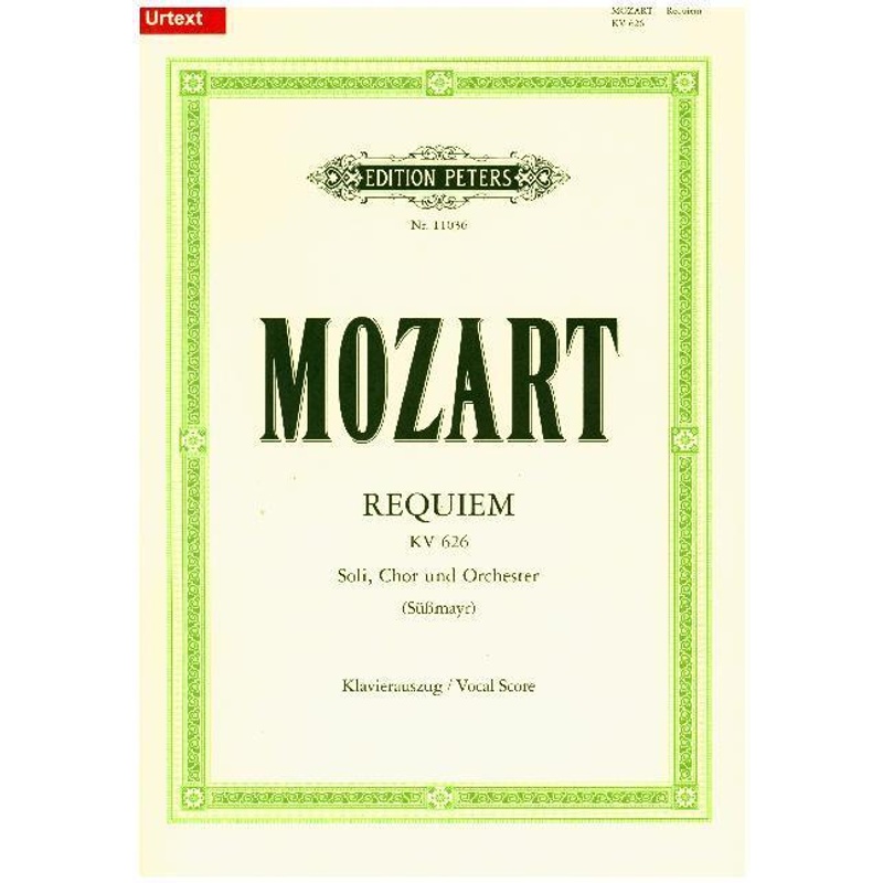 Requiem d-Moll KV 626 (Black), Klavierauszug von Edition Peters