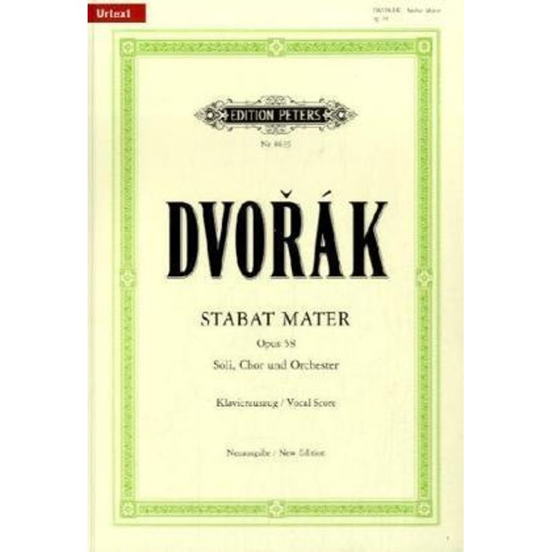 Stabat Mater op.58, Klavierauszug von Edition Peters