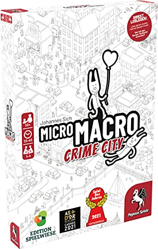MicroMacro: Crime City (Edition Spielwiese) **Spiel des Jahres 2021**, Mehrfarbig von Pegasus Spiele