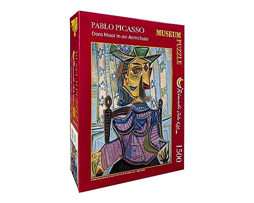 Puzzle Pablo Picasso- Dora Maar in an Armchair, 1500 Teile, Größe 600 x 800mm von Ricordi