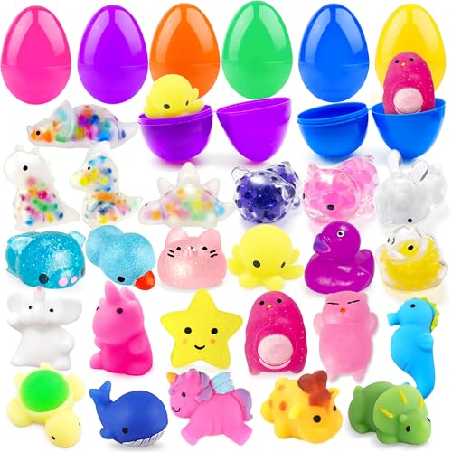 Edmirfun 24 Stück Vorgefüllte Ostereier Gefüllt Mit 24 Mochi Squishy Spielzeug, Kawaii Mini Stress Relief Spielzeug, Für Oster Party, Ostereier Zum Befüllen Ostereier Jagd, Ostergeschenke Für Kinder Edmirfun 24 Stück Vorgefüllte Ostereier Gefüllt Mit 24 Mochi Squishy Spielzeug, Kawaii Mini Stress Relief Spielzeug, Für Oster Party, Ostereier Zum Befüllen Ostereier Jagd, Ostergeschenke Für Kinder von Edmirfun