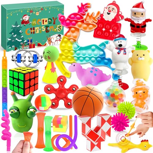 Edmirfun Adventskalender Fidget Toys 2024, Mit 24Pc Fidget Toys -Geschenkbox Für Countdown, 24 Days Weihnachts Countdown Kalender, Stressabbau Fidget Toy Set, Mädchen Jungen Edmirfun Adventskalender Fidget Toys 2024, Mit 24Pc Fidget Toys -Geschenkbox Für Countdown, 24 Days Weihnachts Countdown Kalender, Stressabbau Fidget Toy Set, Mädchen Jungen von Edmirfun