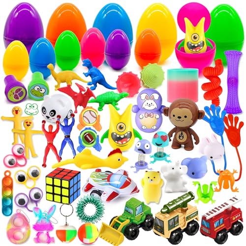 Edmirfun Vorgeladene Ostereier Mit 48 Mini-Spielzeug, Überraschungsei, Antistress Spielzeug Kinder, Pitana-Füllstoff, Osterkörbchen Gefüllt Ostereier Plastik, Ostergeschenke Für Kinder Edmirfun Vorgeladene Ostereier Mit 48 Mini-Spielzeug, Überraschungsei, Antistress Spielzeug Kinder, Pitana-Füllstoff, Osterkörbchen Gefüllt Ostereier Plastik, Ostergeschenke Für Kinder von Edmirfun
