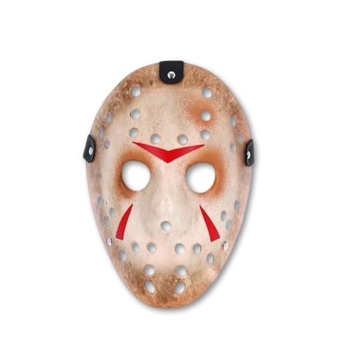Edozos Erwachsene Unisex Halloween Jason Voorhees Killer Horror Gruselige Hockey Maske Karneval Cosplay Verkleidung Kostüm von Edozos