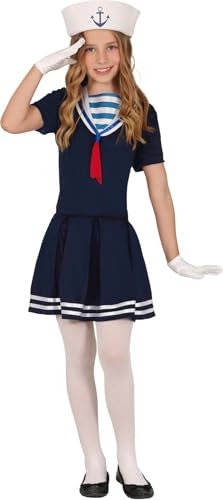 Edozos Kinder Matrosen Mädchen Verkleidung Kostüm Zubehör Set - Matrosenmütze + Rot Streifen Kleid + Weiße Handschuhe ~ Mädchen Uniform Schule Spielen Buchwoche Mottoparty Cosplay Rot Marine (1, 10-12 Edozos Kinder Matrosen Mädchen Verkleidung Kostüm Zubehör Set - Matrosenmütze + Rot Streifen Kleid + Weiße Handschuhe ~ Mädchen Uniform Schule Spielen Buchwoche Mottoparty Cosplay Rot Marine (1, 10-12 von Edozos
