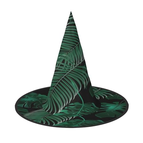 EdsfFehs Halloween-Hut mit Bananenblatt-Motiv, spitz, lustig, breite Krempe, faltbar, Festival-Zubehör von EdsfFehs