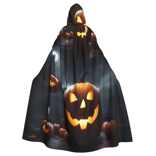 EdsfFehs Halloween-Kürbis-Druck, mit Kapuze, Halloween-Umhang, Cosplay-Kostüm für Party, Karneval, Themenveranstaltungen EdsfFehs Halloween-Kürbis-Druck, mit Kapuze, Halloween-Umhang, Cosplay-Kostüm für Party, Karneval, Themenveranstaltungen von EdsfFehs